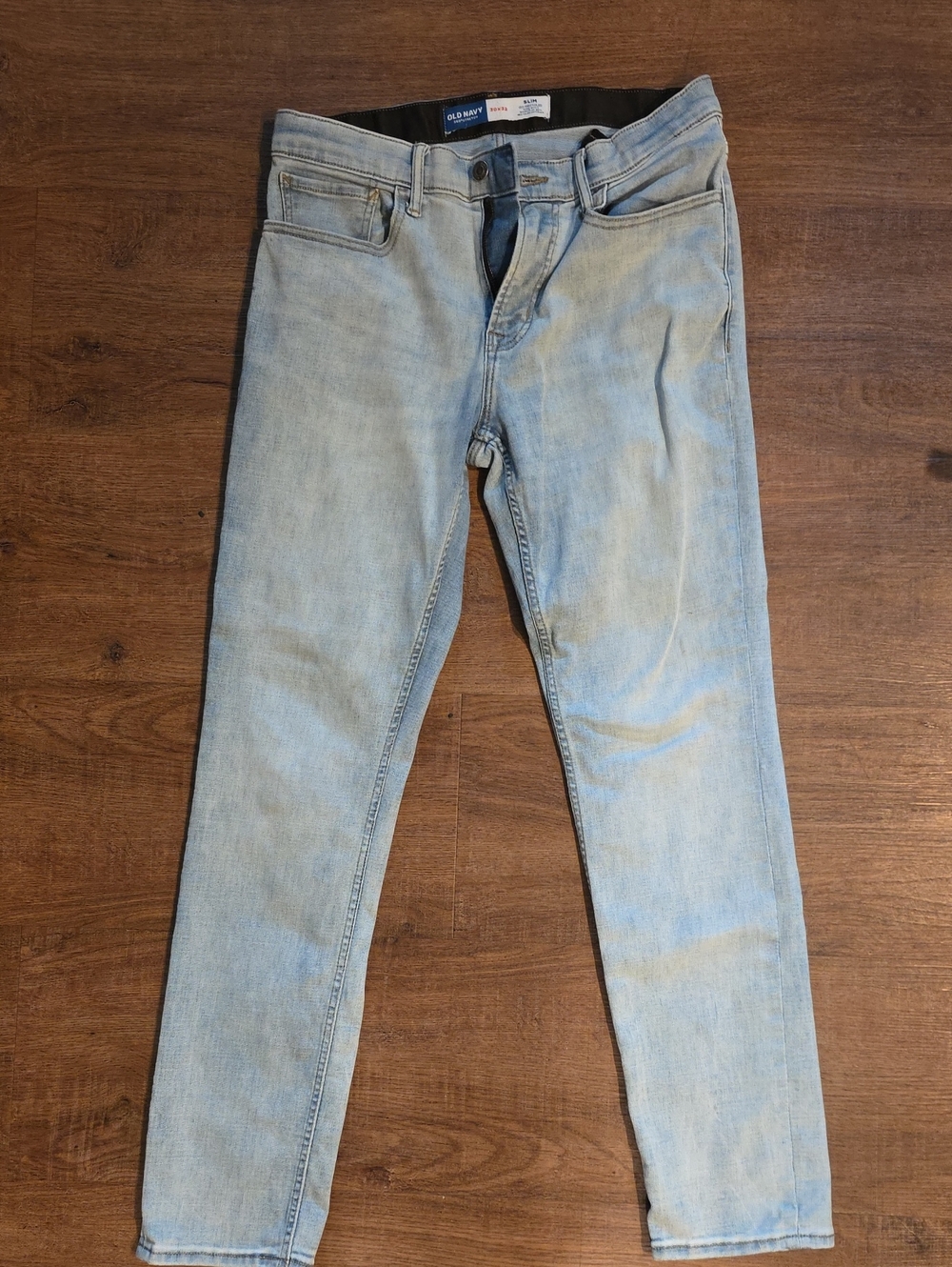 Old Navy 360 Stretch Pale Blue Slim Fit Jeans